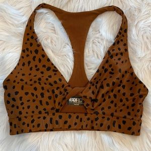 Animal print Beach Riot sports bra